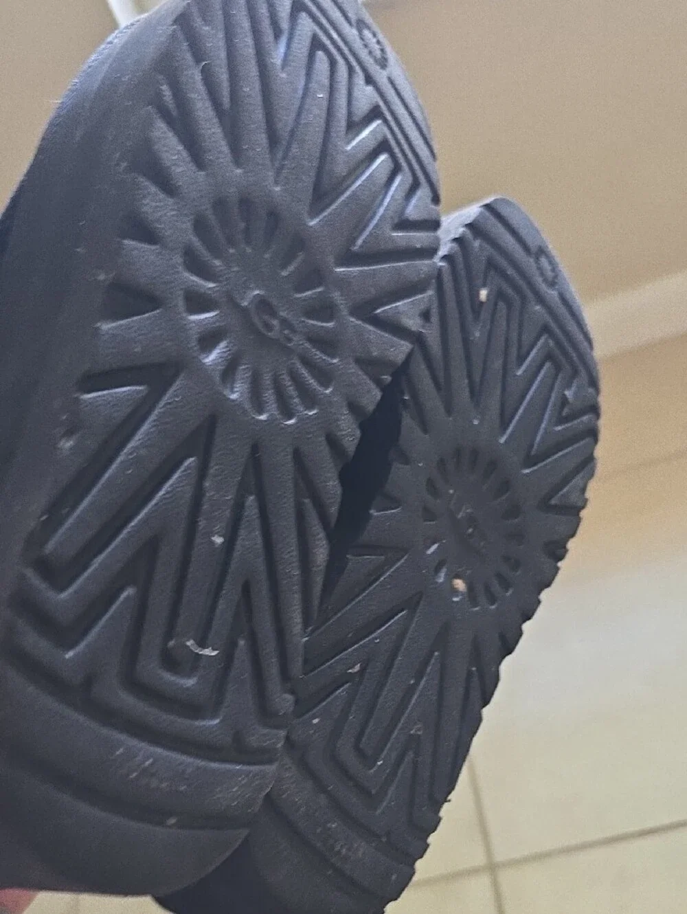 UGG Black Platform Ankle Boots